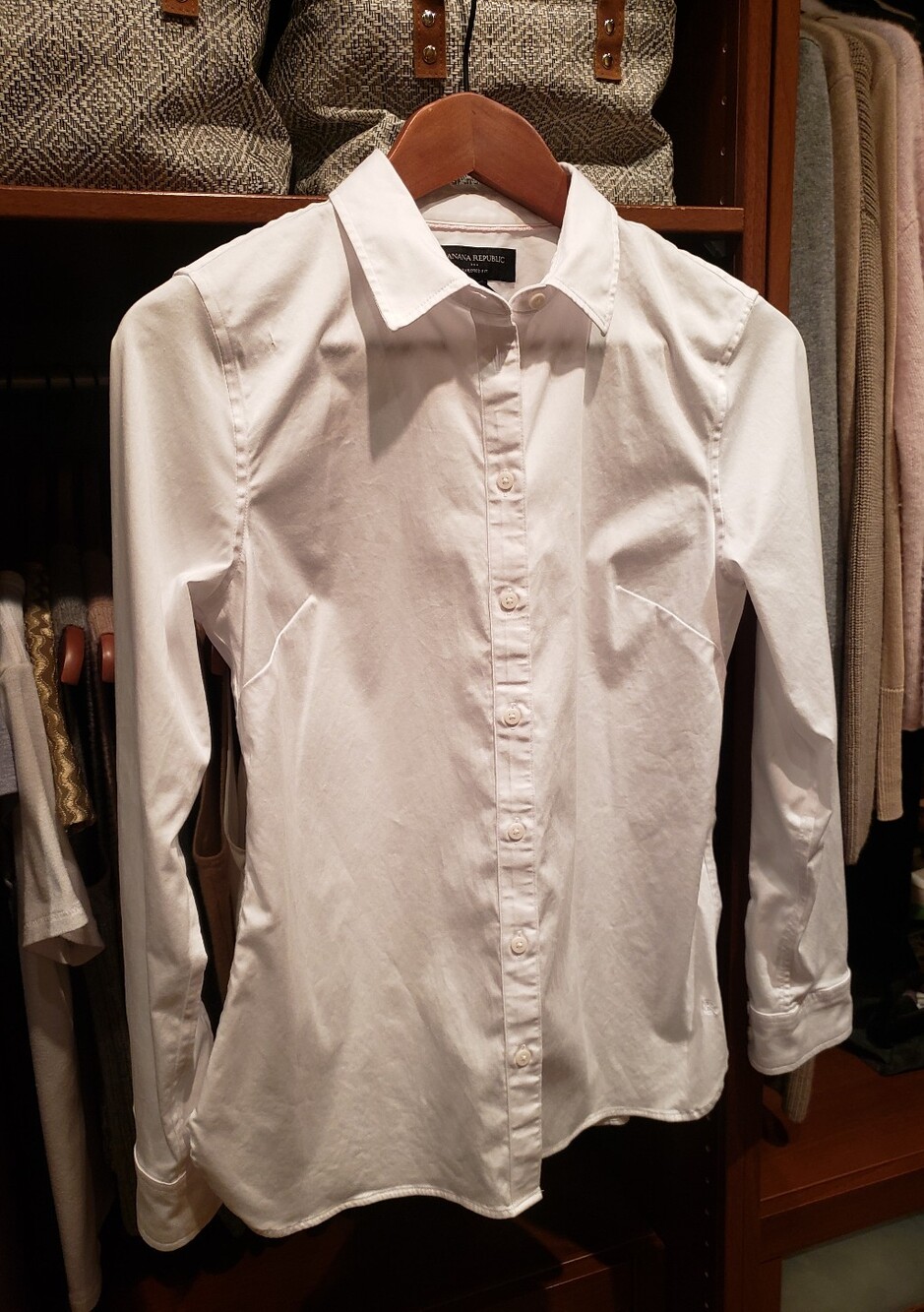 White Button Down Oxford Shirt Size Small